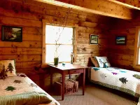 Rare private cabin retreat surrounded by 1700 acres of woods, yet close to town.
