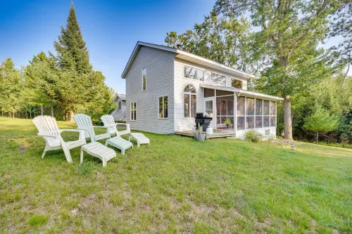 Lakefront Cabin w/ Private Dock + Beach + Fire Pit