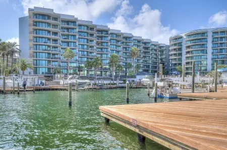 Beautiful bay view with lazy river, hot tub and heated indoor pool!