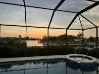 Punta Gorda Isles Canalfront Vacation Home with Private Pool  andBoat Lift