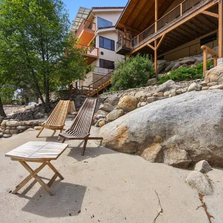Riverfront property with private beach access with Universal EV Charging Station