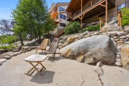 Riverfront property with private beach access with Universal EV Charging Station