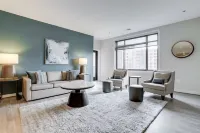 Modern Kitchen and Fitness Center with Outdoor Pool - Stylish Retreat