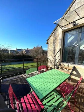 "Le P'Tit Vert", cosy loft in the countryside near CAEN, terrace on stilts Отели в г. Барбери