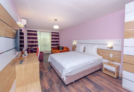 Tok EPİK Hotel의 레인폴 샤워기가 설치된 욕실