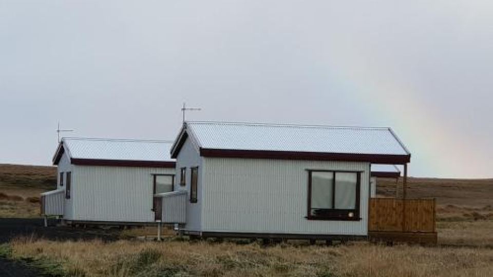 Hekla Cabin 1 Volcano and Glacier View