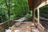 Lindal cedar home located next to Dupont State Recreational Forest.