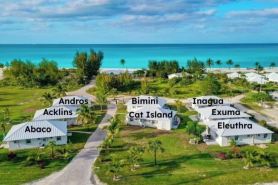 Golf Cart Included, Abaco Villa, Treasure Cay, Bahamas, 100 yards from beach