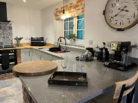 Woodland edge retreat, with wood burning stove.