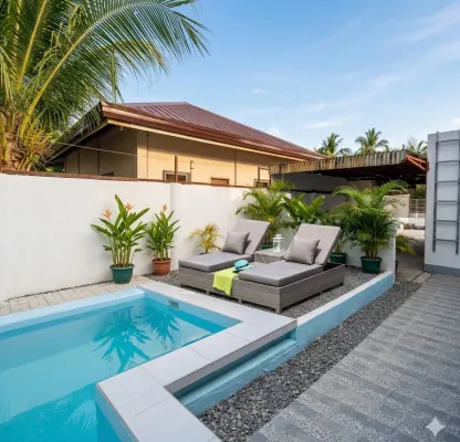 Villa with a pool—a 10-minute walk to the beach - Villas