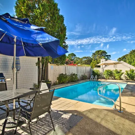 2 Mi to Beach: Retreat w/ Pool & Grill in Mashpee!