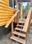 Elegant, Cozy Cub Cabin near Lake with a Full Kitchen & Laundry Unit in Big Lake
