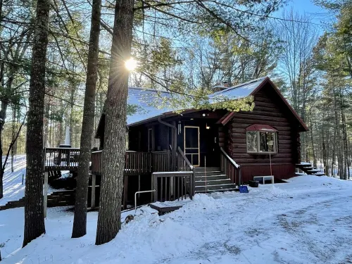 Family Log Cabin - Lake, Golf, Pool, Hike, Ski-Atv & Game Room - Northwoods WI