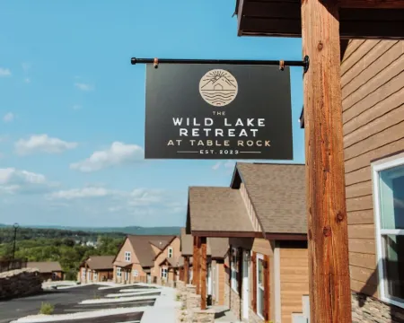 New! Luxury Lakeview Cabin: Lazy River, Theater, Game Rm, Sleeps 20+, Hot Tub Hotels in Pine B Township
