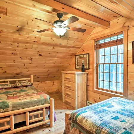 Cozy, Rustic Adirondack Riverfront Log Cabin, Rapids, Independence River