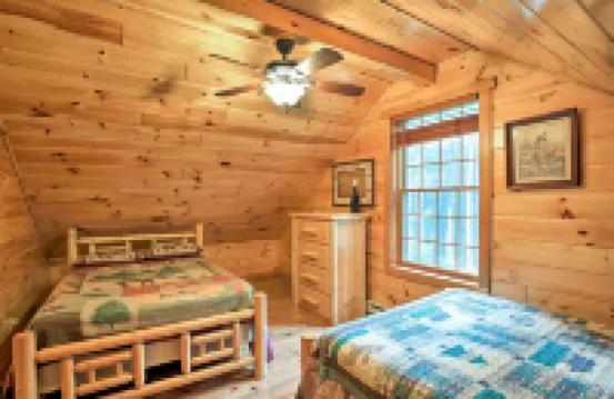 Cozy, Rustic Adirondack Riverfront Log Cabin, Rapids, Independence River