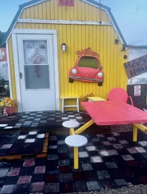 Glamping in the She Shed