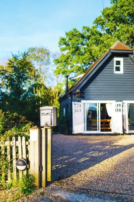 Pet friendly country barn and forest retreat with a private hot tub