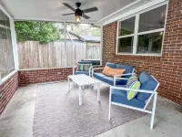 Private 4 bedroom house near the beach with pool, hot tub, fire pit, game room.