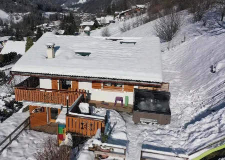 Chalet Lac Annecy spa wifi parking panoramic mountain view domaine du fraizier