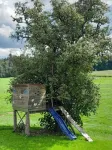 Vacation apartment on a farm in the beautiful Allgäu with sunbathing lawn and fireplace