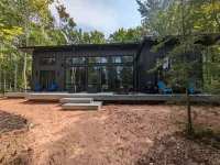 Lake Superior Beach with Porcupine Mountain Views