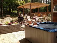 Family Friendly Near River  -  Campfires! Hot Tub, Game Rm, Views Pets welcome Hotels in Ripton