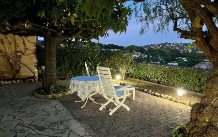 Apartment/Mazet with garden (150m2) and sea view in a quiet location near the town center Отели в г. Сен-Максим
