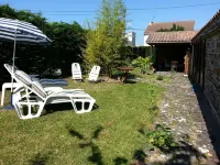Pretty renovated farmhouse in a garden near the sea