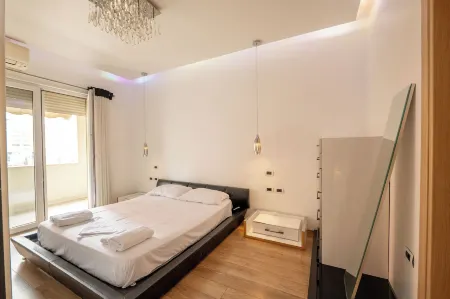 Tirent Apartment-Spacious 2-Bedroom Stay in Delijorgji Tirana Отели рядом с достопримечательностью «Postbllok - Checkpoint Monument»