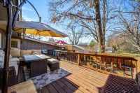 Patio and Relaxing Waterfall Pond Retreat - Charming Oasis