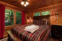 Secluded Cabin by Big Creek with Hot Tub - Cozy Rustic Retreat