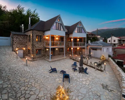 Dandy Villas Karpenisi Complex - Lux Chalets - Inflatable Pool-Hot Tub Hotels in Karpenisi