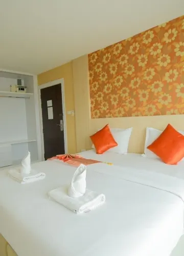 ห้องดีลักซ์เตียงใหญ่มีเตียงใหญ่