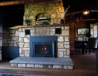 Lakeside Cabin with Sunset View & Fireplace