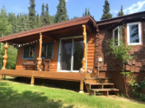 Denali Park Homestead house, Just one mile North from the Park Entrance デナリのホテル