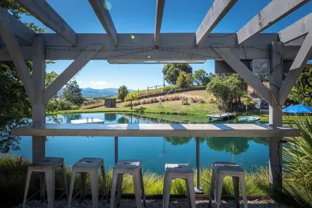 Natural Lake and widespread views with family sized apartment/house