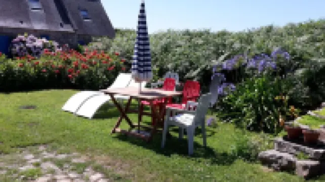 Typical Breton cottage in a hamlet on Cap de la Chèvre