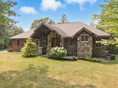 Modern rustic lodge set in the White Mountains and minutes from North Conway.