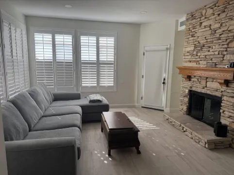 2-bedroom condo in the Sierra Del Oro neighborhood in Corona, CA with AC, WiFi.