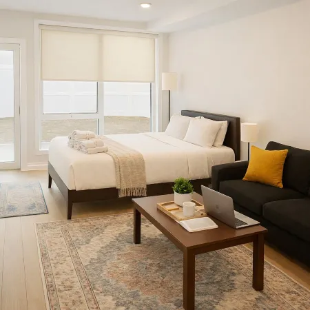 Modern Studio Suites Отели рядом с достопримечательностью «Станция PATH Newport»