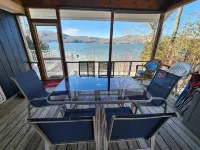 Lakefront w/ large deck, screened porch, dock, private lakefront. Pet friendly!