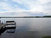 Cabin on Soo Lake.  Enjoy the views of the lake 66' from water's edge.