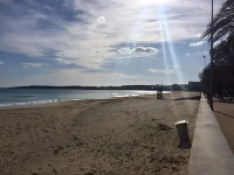 Arrive near the beach & feel good.