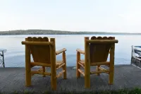 Sebec Lakefront Cottage, Swim/Boat/BBQ from deck