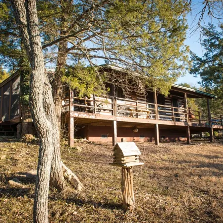 Secluded Lake Front Cabin w/ Private Dock/Boat Slip, Large Deck, Grill, WiFi.