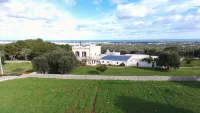 Old stables in historic farmhouse in panoramic position between sea and hills