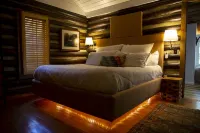 1880's Log Cabin Luxe + 21st c. Comfort = Mentone's Coolest Cabin