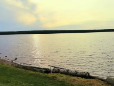 Beautiful Huron Bay sunsets from your own private beach. Hotels in Baraga County