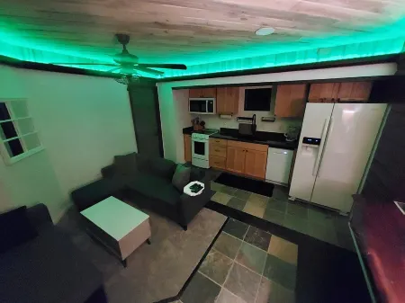 Modern mountain cabin condo w/ jetted tub steam shower +music reactive lighting Отели рядом с достопримечательностью «Гоблинс Форест»